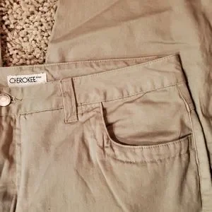 Cherokee Pants Jumpsuits Cherokee Capri Pants Vintage Khaki